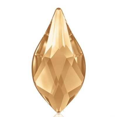 Crystal Golden Shadow F | 7.5mm | 2205 Swarovski Flame Flat Back