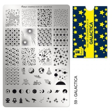 Moyra Stamping plate 59 Galactica